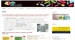 Desktop Screenshot of alevelphilosophy.co.uk